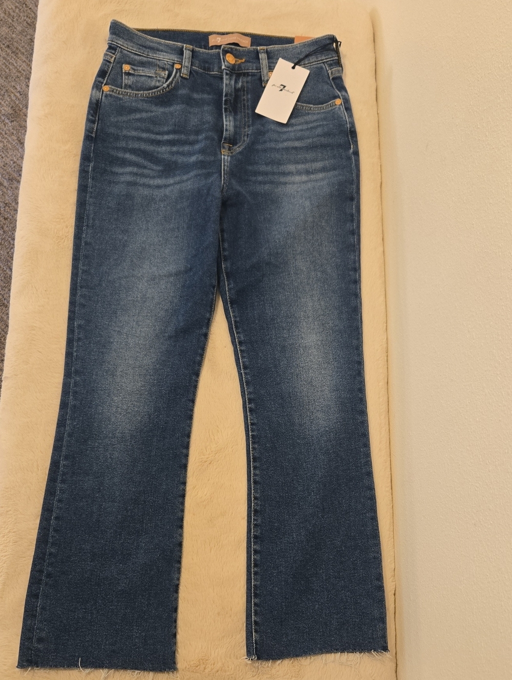 7 For All Mankind Luxe Vintage HW Slim Kick Jeans